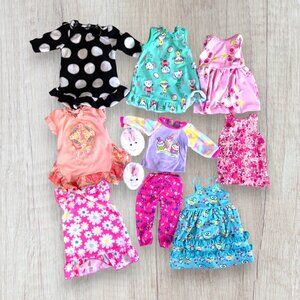 18" Doll Clothing Pajamas Nightgown Slippers Outfit Lot American Girl Compatible